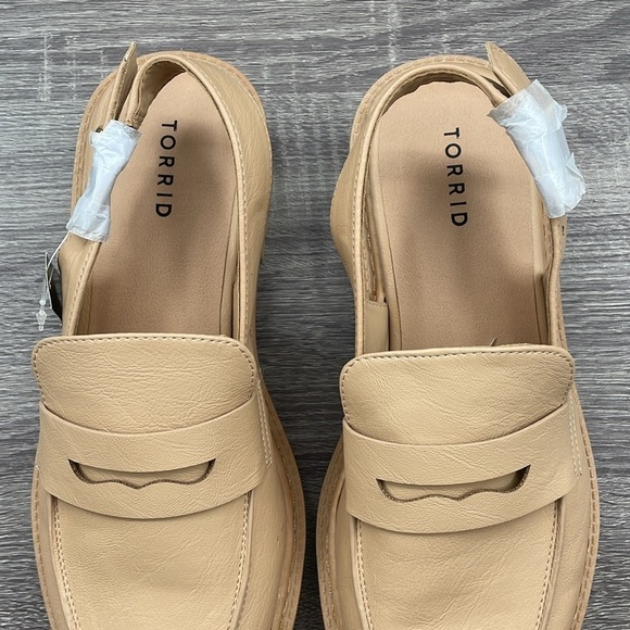 NWT. Torrid 9.5WW Sling Back Lug Loafers. - Picture 7 of 16